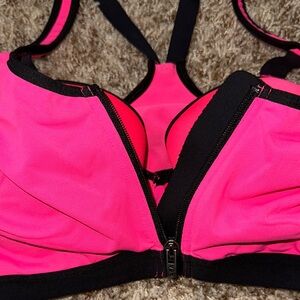 Victoria's Secret Pink and Black Sports Bra